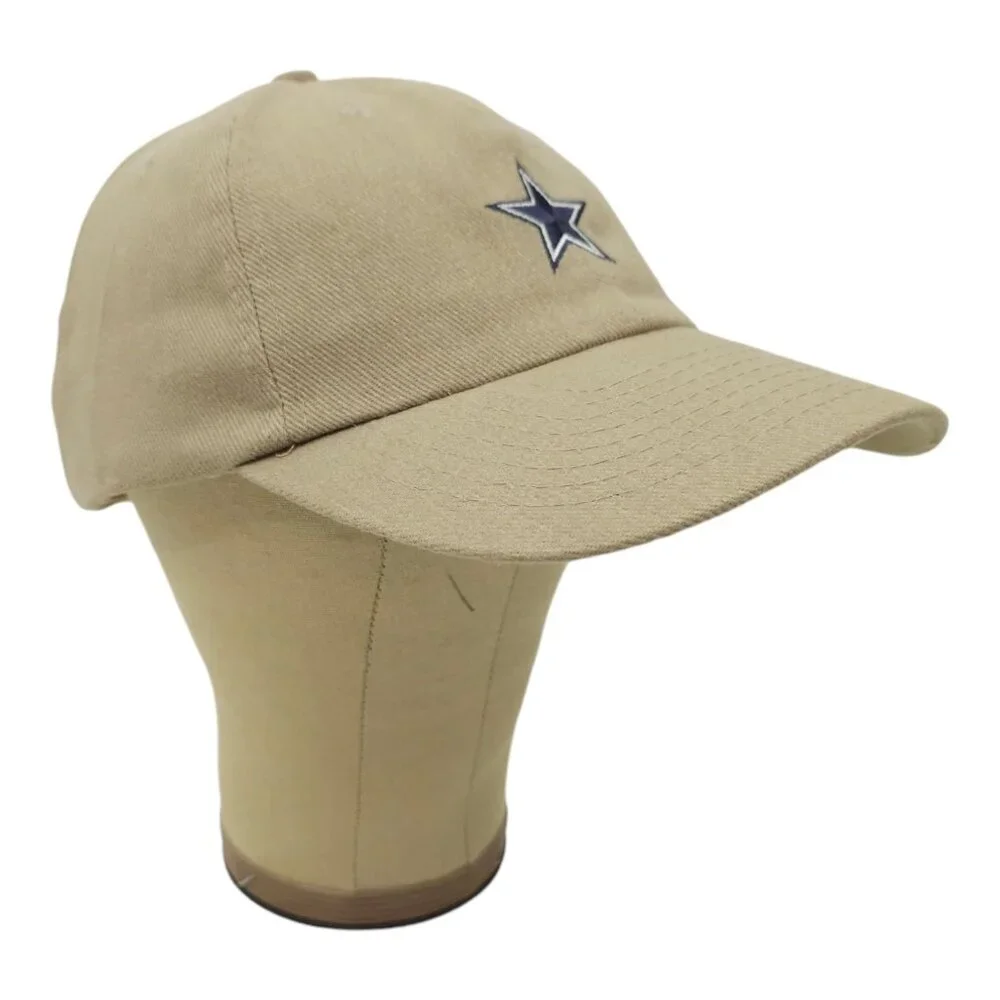 NFL Dallas Cowboys Football Adjustable Size Strapback Cap Baseball Hat Khaki